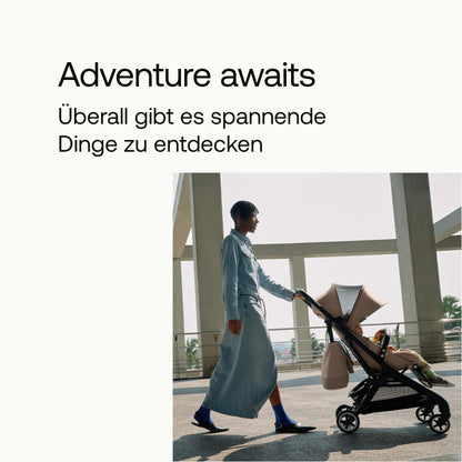Bugaboo Butterfly ultrakompakter Reise-Kinderwagen, klein & leicht, einhändig faltbar und einfach zu lenken, ergonomischer City-Buggy für Babys ab 6 Monaten, mit viel Stauraum