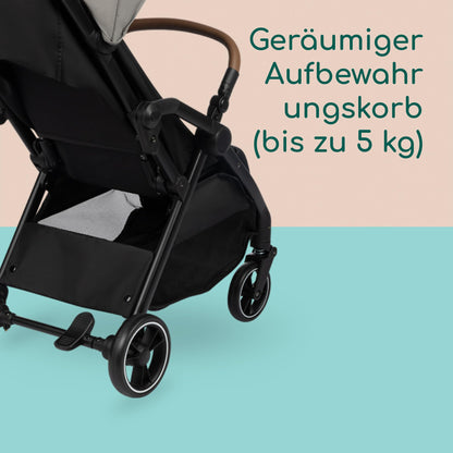 Bebeconfort Zephir, kompakter Baby Kinderwagen, 0–4 Jahre (bis zu 22 kg), leichter Reise Buggy (4,5 kg), in Kabinengröße, flacher und verstellbarer Sitz, Aufbewahrungskorb