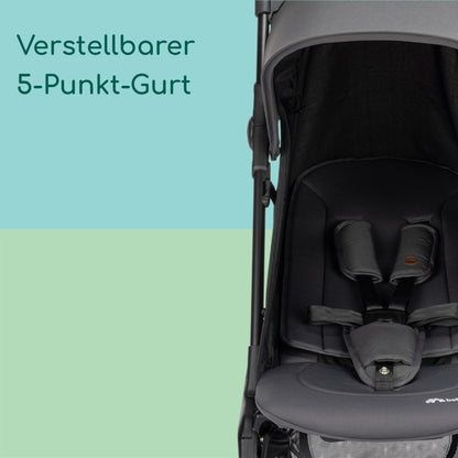 Bebeconfort Zephir, kompakter Baby Kinderwagen, 0–4 Jahre (bis zu 22 kg), leichter Reise Buggy (4,5 kg), in Kabinengröße, flacher und verstellbarer Sitz, Aufbewahrungskorb