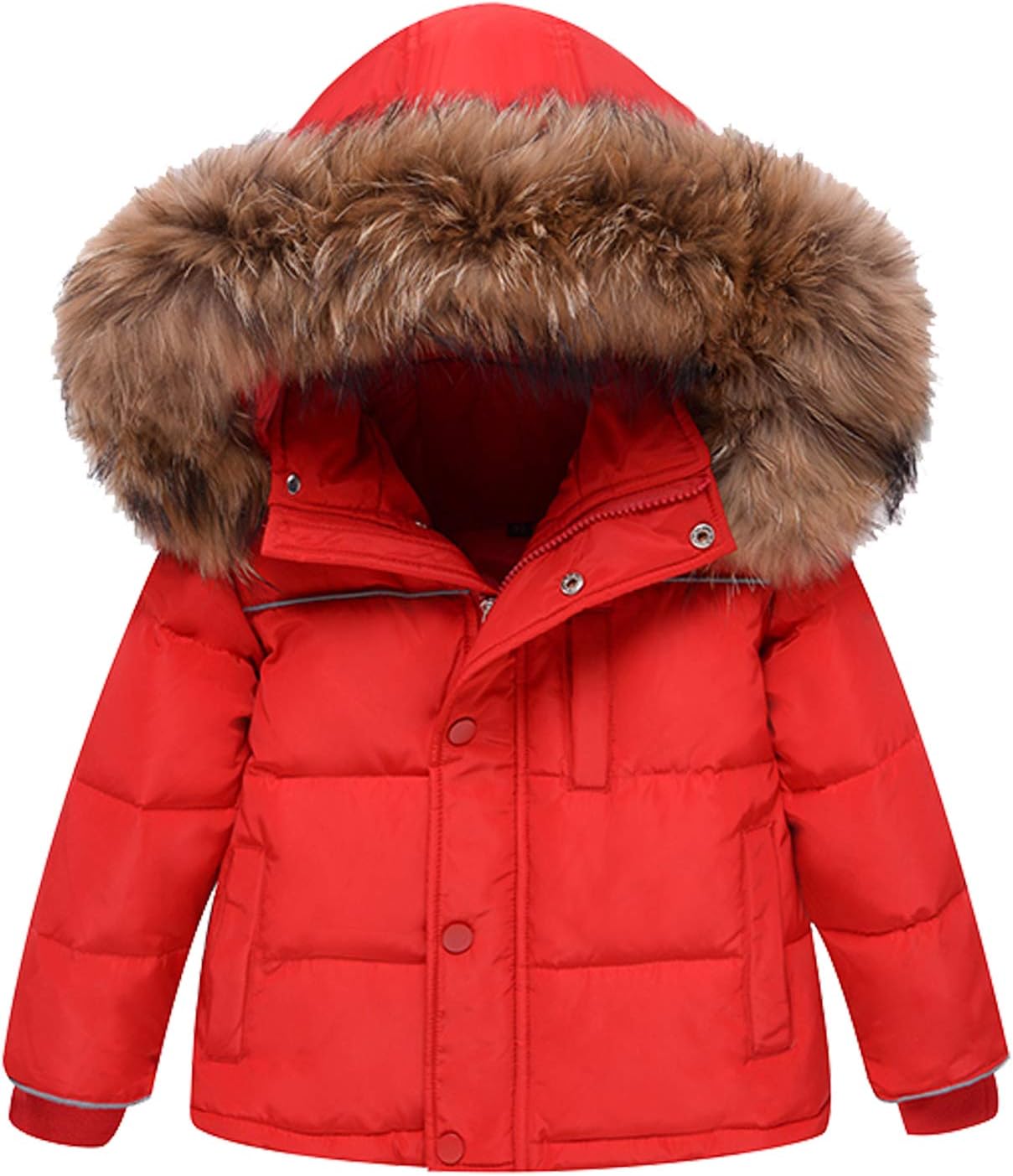 Amropi Skianzug Kinder Schneeanzug Daunenjacke mit Kapuze + Skihose 2tlg Winteranzug Set für 1-5 Jahre div. Farben