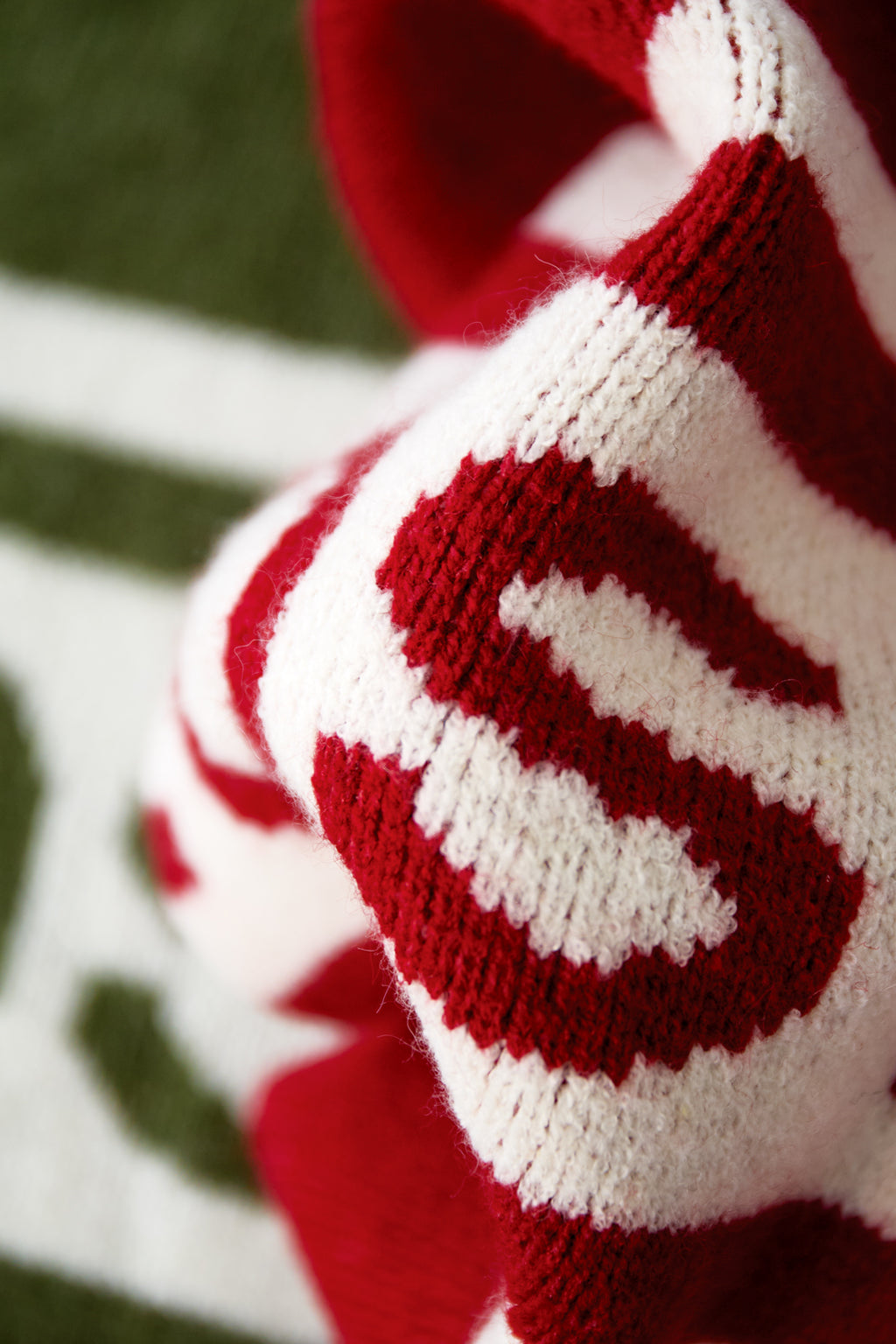 Gestrickte Polyesterfaser Damen Strickpullover Sporty Letters