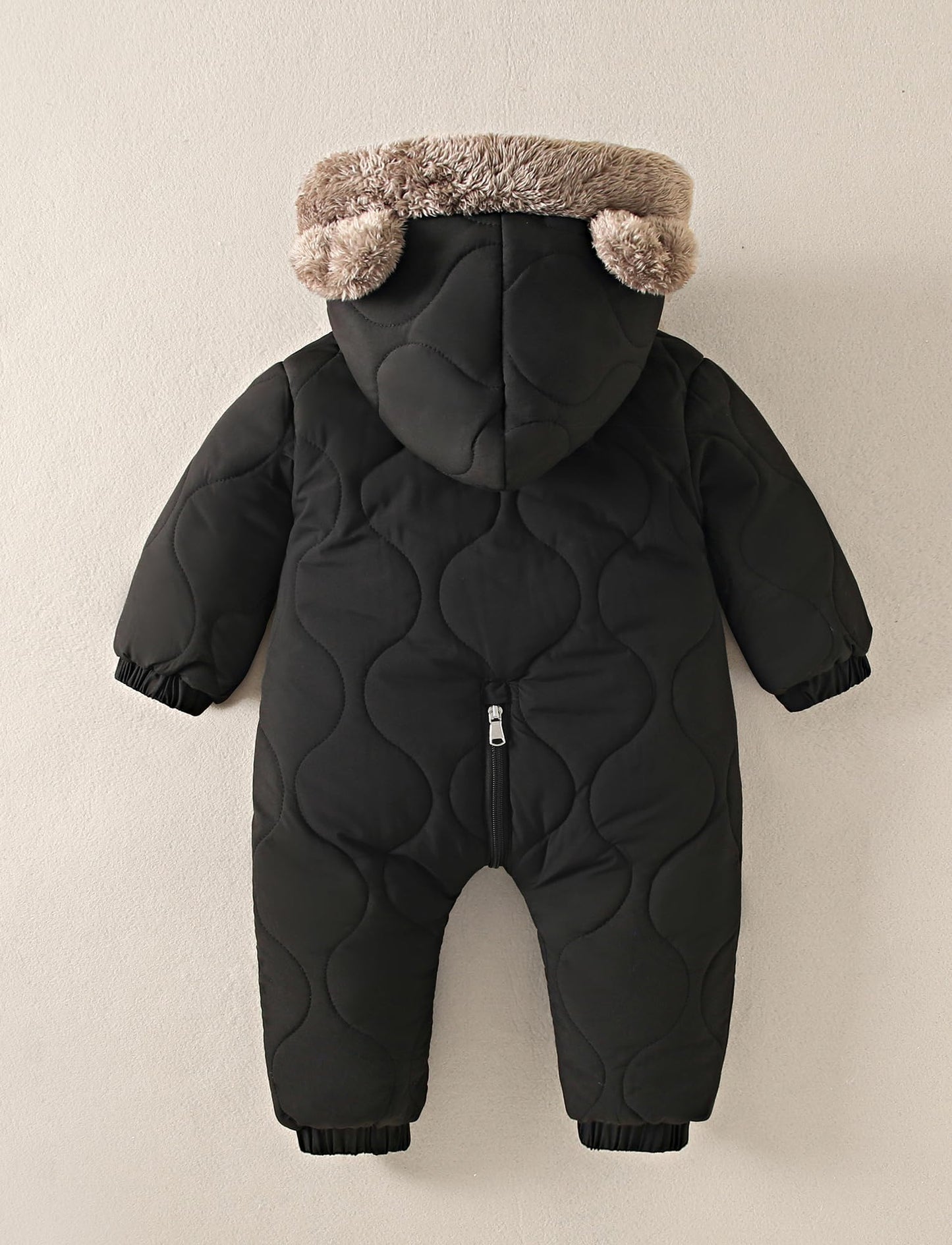 NEAWEALY Baby Winter Overall Schneeanzüge Fleece Gefüttert Warmer Jumpsuit mit Kapuze