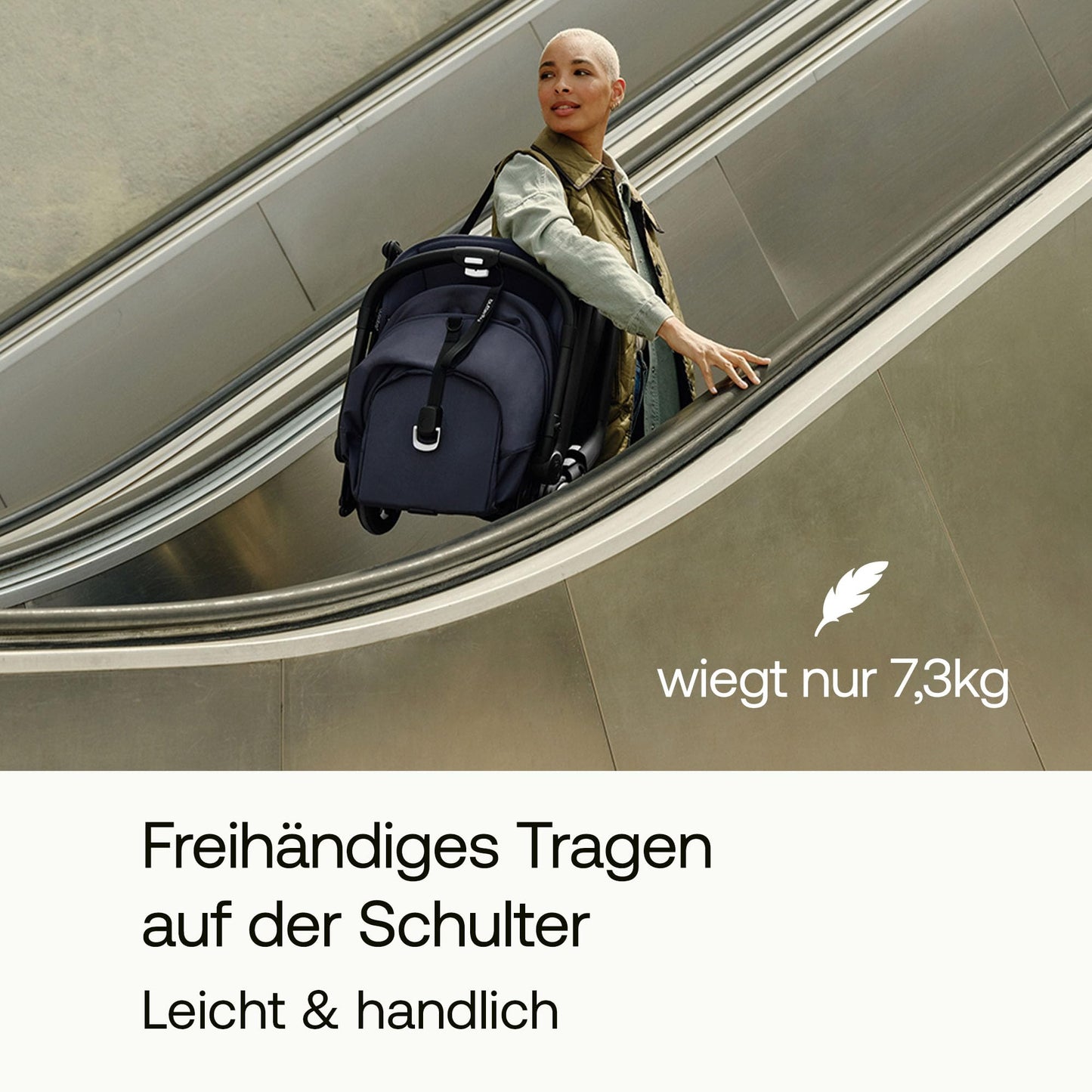 Bugaboo Butterfly ultrakompakter Reise-Kinderwagen, klein & leicht, einhändig faltbar und einfach zu lenken, ergonomischer City-Buggy für Babys ab 6 Monaten, mit viel Stauraum