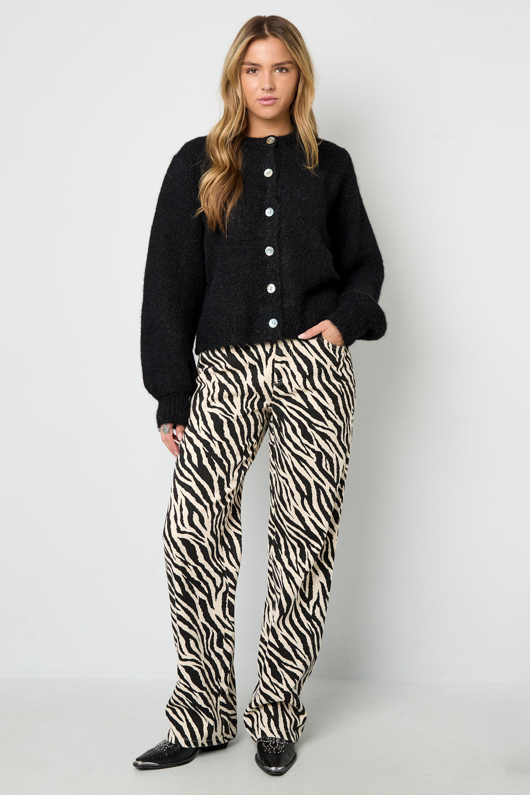 Gestrickte Polyesterfaser Damen-Cardigan Casual Einfarbig Herbst/Winter