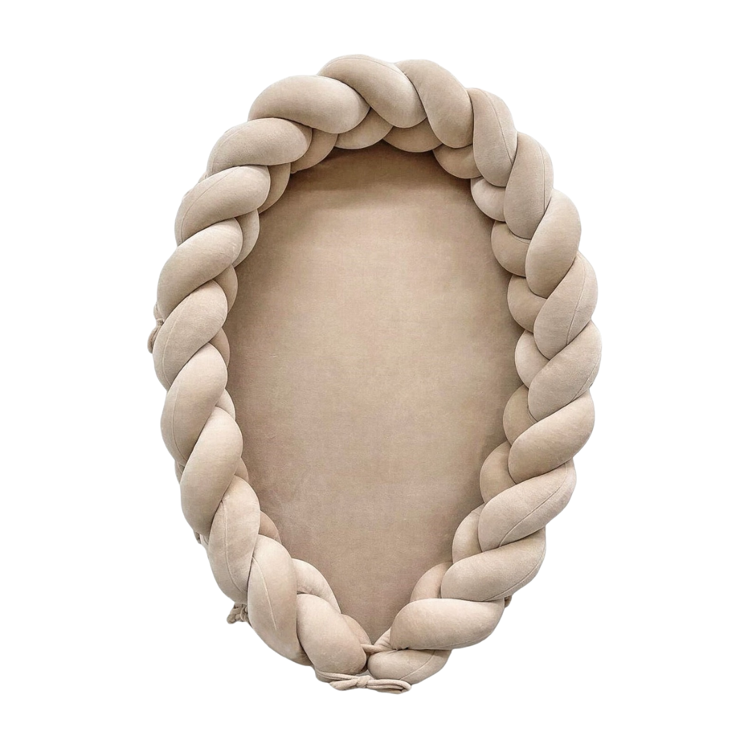 Babynestchen 2-in-1 – Kuscheliger Baby-Kokon & Bettumrandung