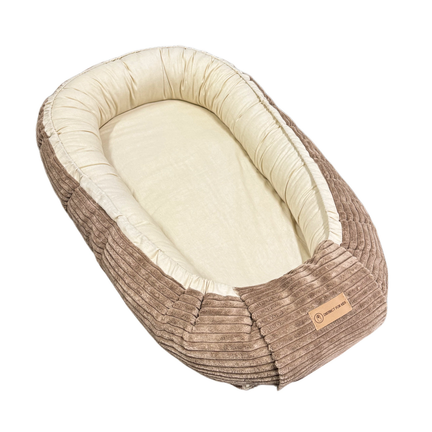 Babynestchen Cord  – Mitwachsender weicher Baby-Kokon