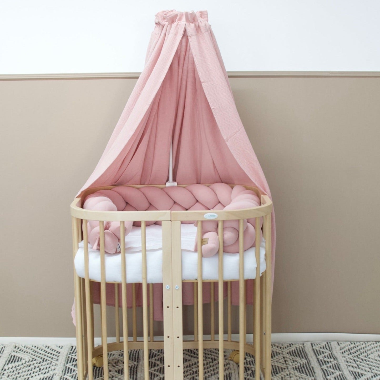 Betthimmel Musselin für Babybett & Kinderzimmer – atmungsaktiv & stilvoll