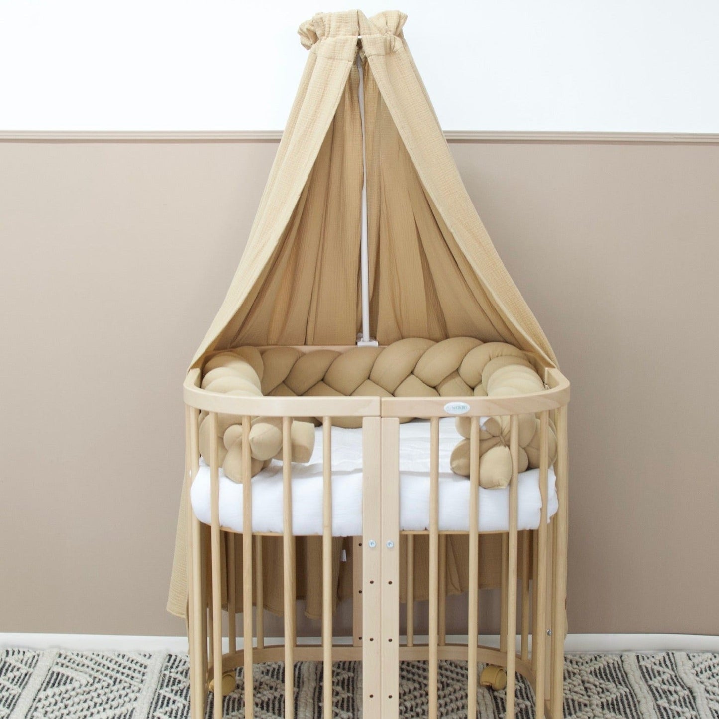 Betthimmel Musselin für Babybett & Kinderzimmer – atmungsaktiv & stilvoll