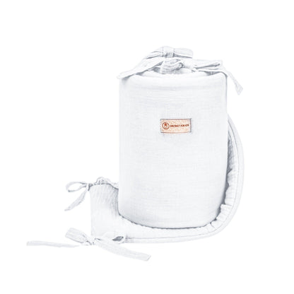 Bettumrandung Musselin für Babybett & Beistellbett – Weich, Sicher & Handgefertigt