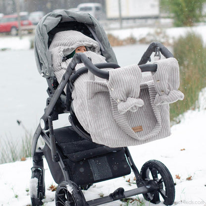 Winterfußsack Cord – warm & stylisch für Kinderwagen & Autoschale