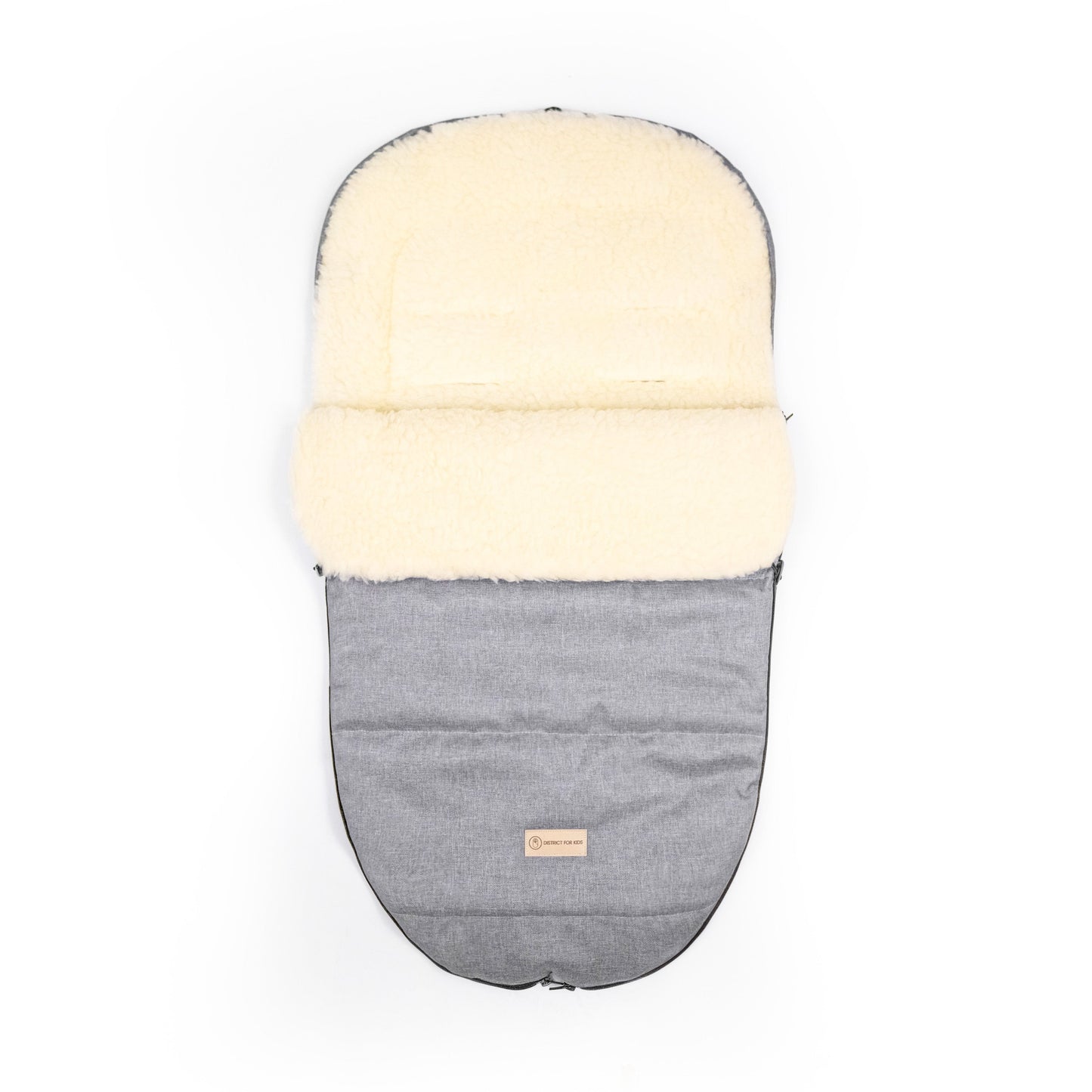 Winterfußsack wasserabweisend Innenfutter aus Merinowolle - Kinderwagen