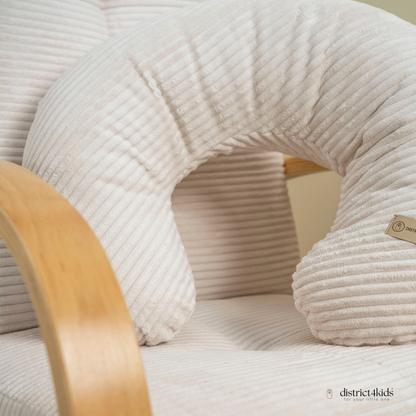 Stillkissen U-Form Cord mit abnehmbarem Bezug - ergonomisches Mondstillkissen