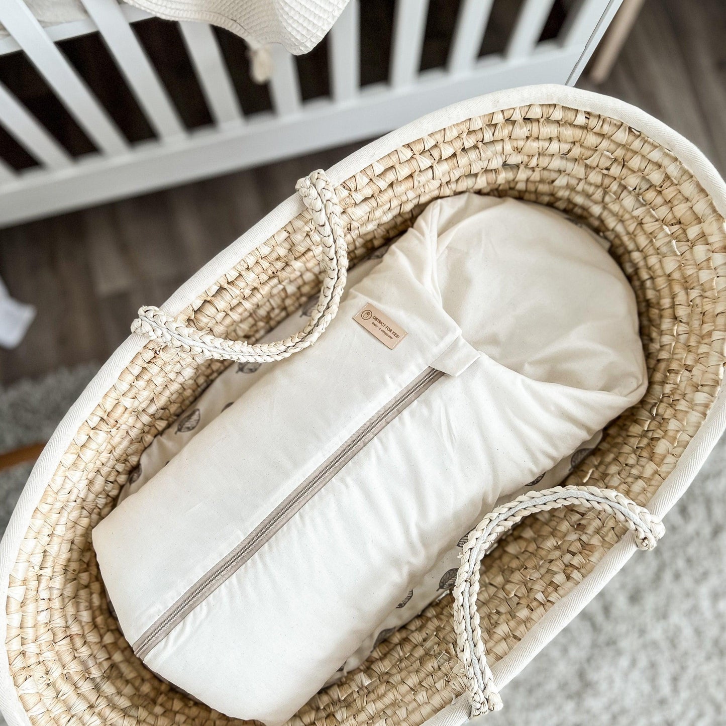 Pucksack Bio-Baumwolle mitwachsend - Ganzjahres Schlafsack für Babys