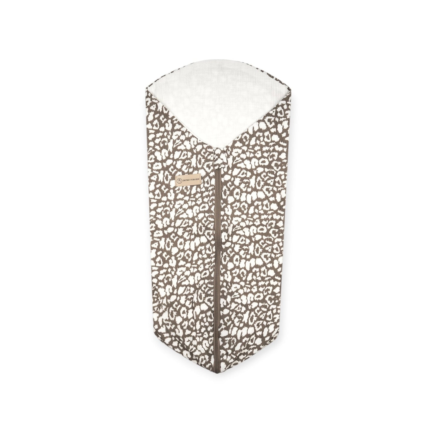 Pucksack Musselin Leopard mitwachsend - Ganzjahres Babyschlafsack