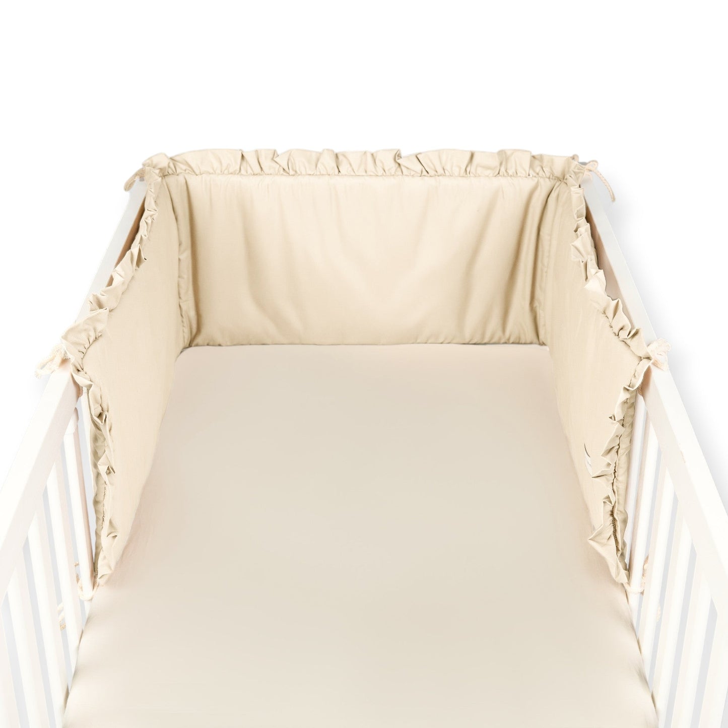 Bettumrandung Rüschen für Baby- und Beistellbetten – Hochwertig & Oeko-Tex zertifiziert