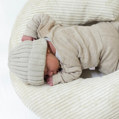 Stillkissen U-Form Cord mit abnehmbarem Bezug - ergonomisches Mondstillkissen