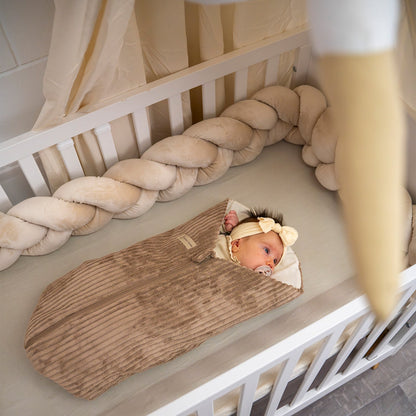Pucksack Cord mitwachsend - Wärmender Ganzjahres Babyschlafsack