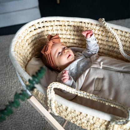 Pucksack Velours mitwachsend –  Ganzjahres Babyschlafsack & Einschlafhilfe