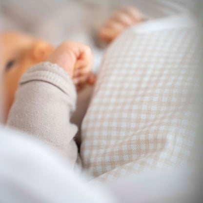 Babyschlafsack Dreamy Baumwolle kariert – Stylischer Ganzjahresschlafsack