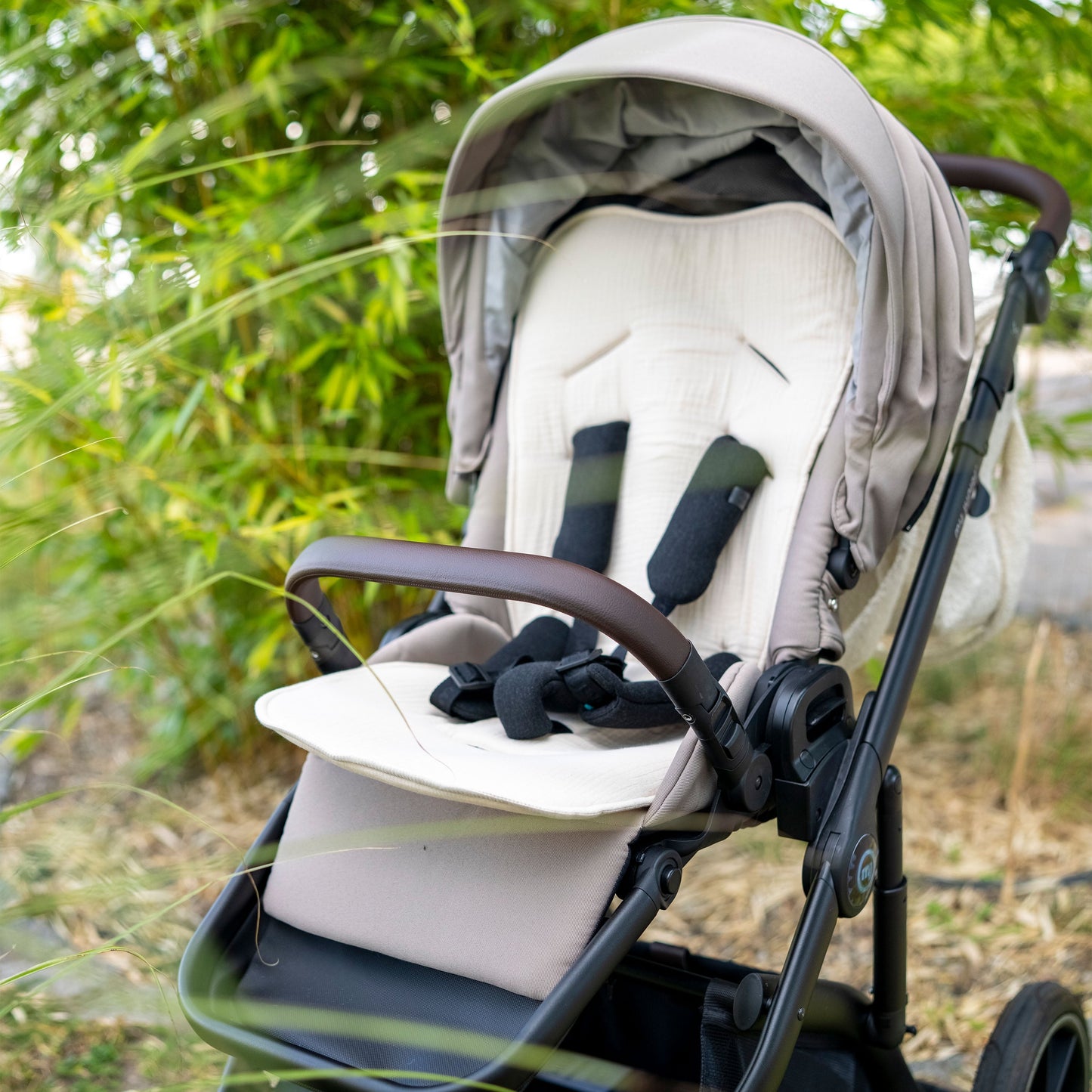 Sitzauflage Musselin für den Kinderwagen - universell passend