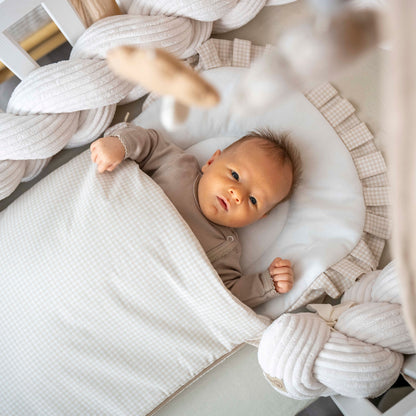 Babyschlafsack Dreamy Baumwolle kariert – Stylischer Ganzjahresschlafsack