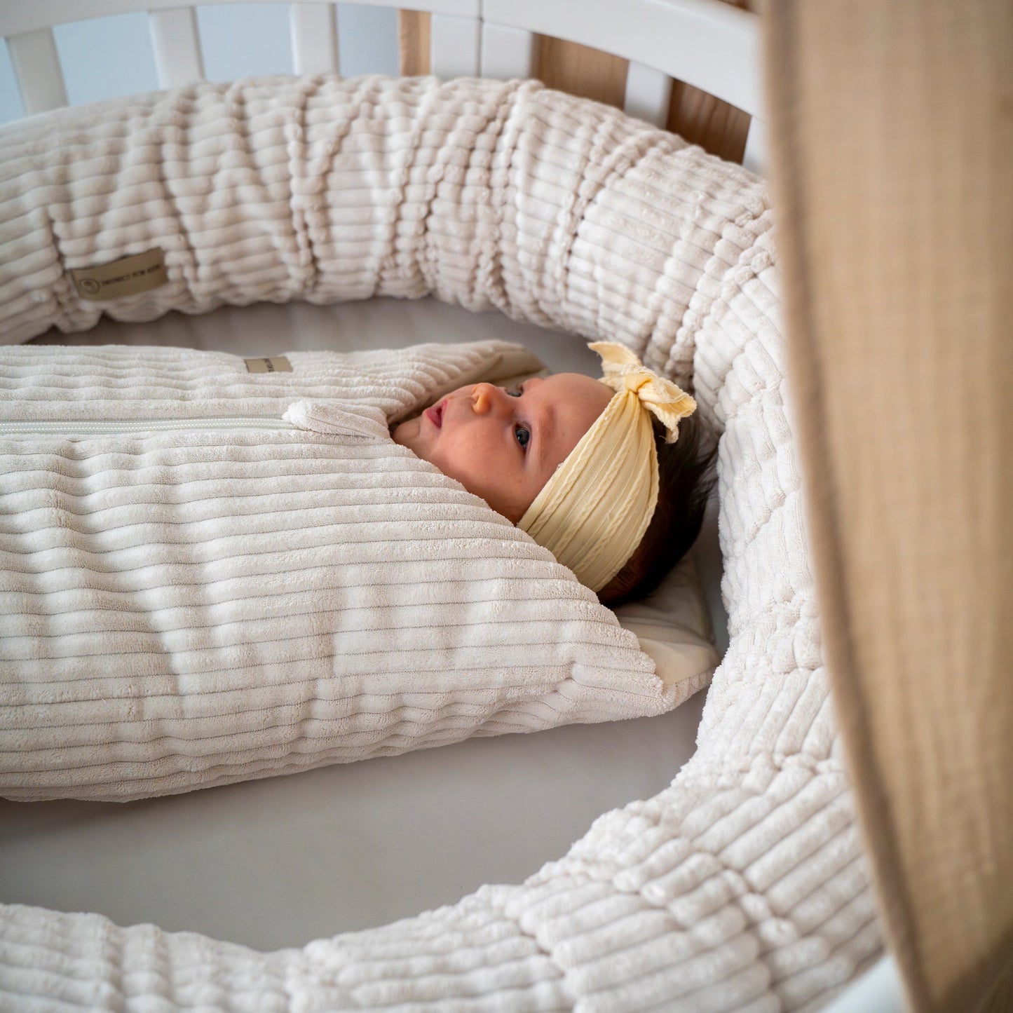 Pucksack Cord mitwachsend - Wärmender Ganzjahres Babyschlafsack