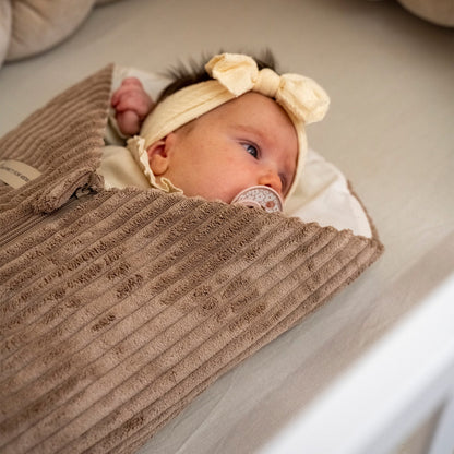 Pucksack Cord mitwachsend - Wärmender Ganzjahres Babyschlafsack