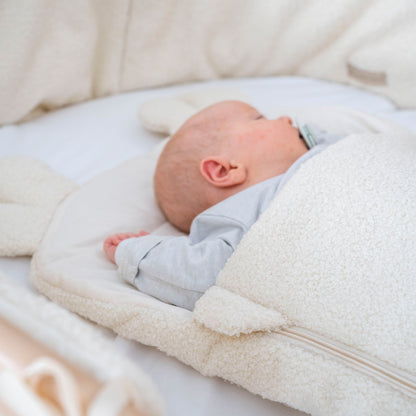 Babyschlafsack Teddyohren Teddy Bouclé - kuscheliger Ganzjahresschlafsack