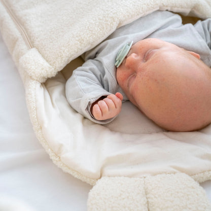 Babyschlafsack Teddyohren Teddy Bouclé - kuscheliger Ganzjahresschlafsack