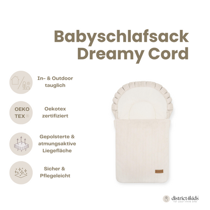 Babyschlafsack Dreamy Cord – Kuscheliger Ganzjahresschlafsack