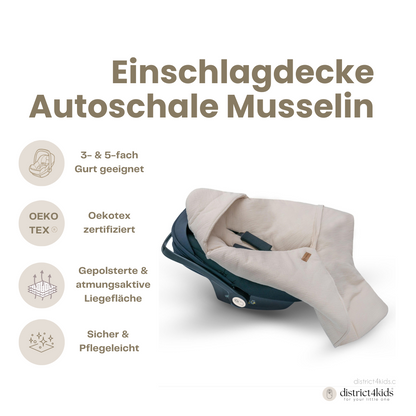 Einschlagdecke Musselin – Perfekt für jede Autoschale