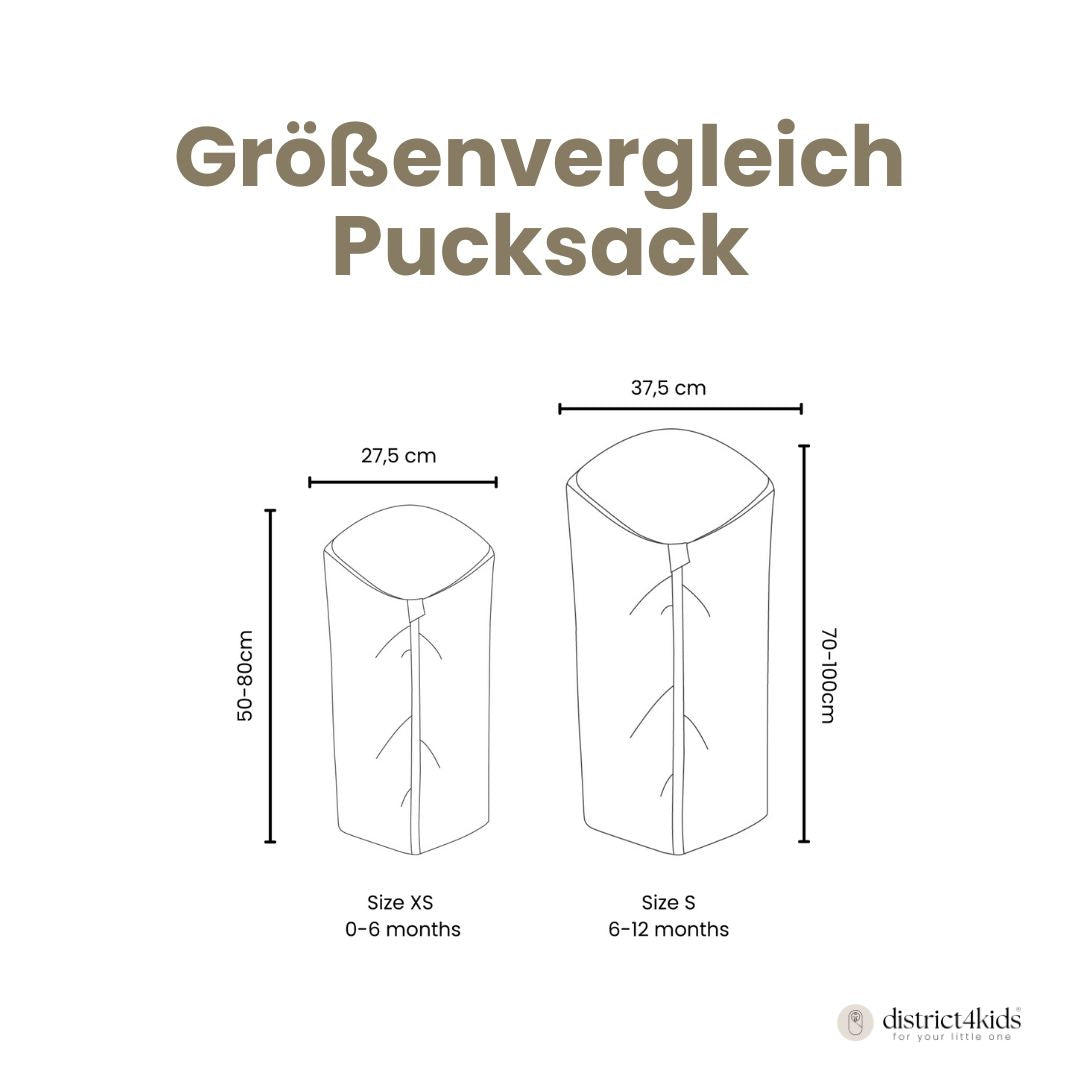 Pucksack Cord mitwachsend - Wärmender Ganzjahres Babyschlafsack
