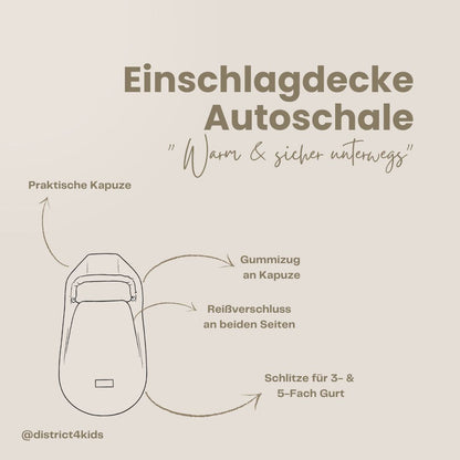 Winterfußsack Cord – warm & stylisch für Kinderwagen & Autoschale