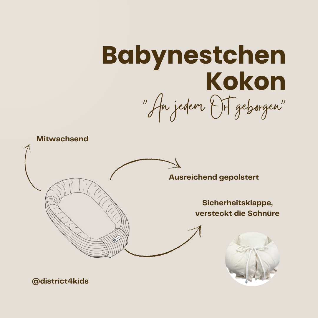 Babynestchen Baumwolle – Kuscheliger Baby-Kokon