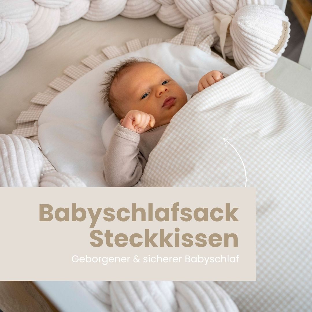 Babyschlafsack Dreamy Baumwolle kariert – Stylischer Ganzjahresschlafsack