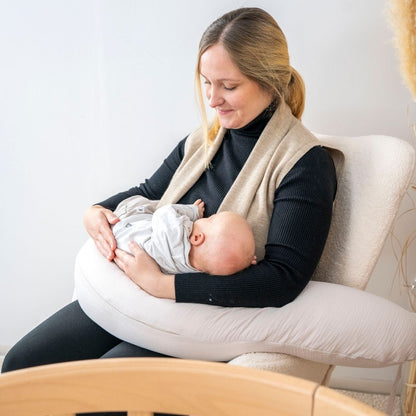 Stillkissen & Schwangerschaftskissen Musselin XXL - ergonomisch & vielseitig