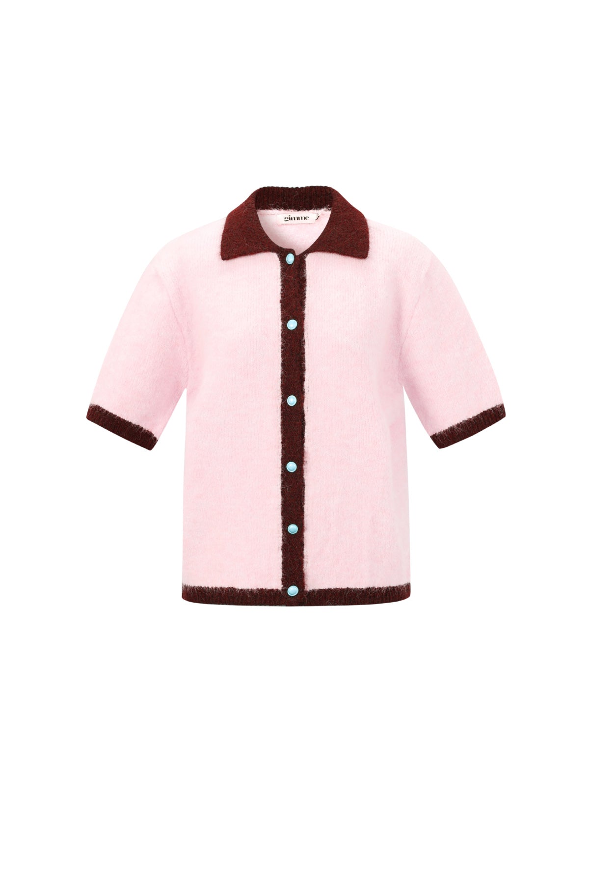 Gestrickte Polyesterfaser Damen Strickjacke Casual Farbkontrast