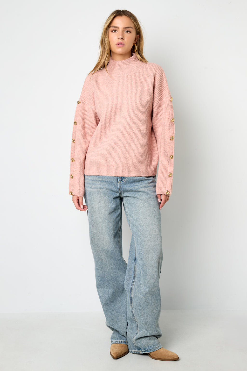 Strick-Polyesterfaser Damen Rollkragenpullover Casual Einfarbig