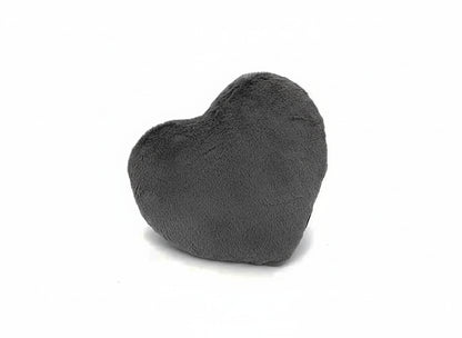 Herzkissen » Kuschelkissen 37 x 34 cm » weiches Herz Kissen » Dekokissen » Zierkissen aus Kunstfell