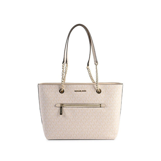 Michael Kors - Michael Kors Mittelgroße Einkaufstasche mit Reißverschluss vorne und Kette 35R3GTTT2V BUFF