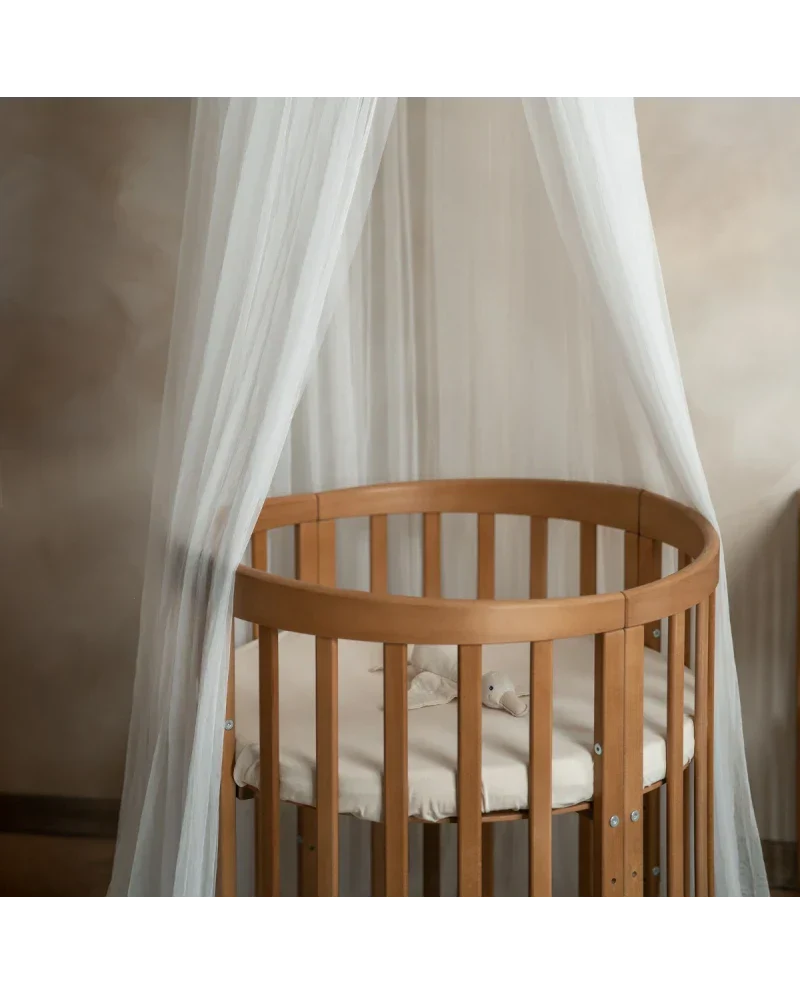 Babybett 7-in-1 – Ein Bett für viele Jahre - mitwachsend | Ovale Form