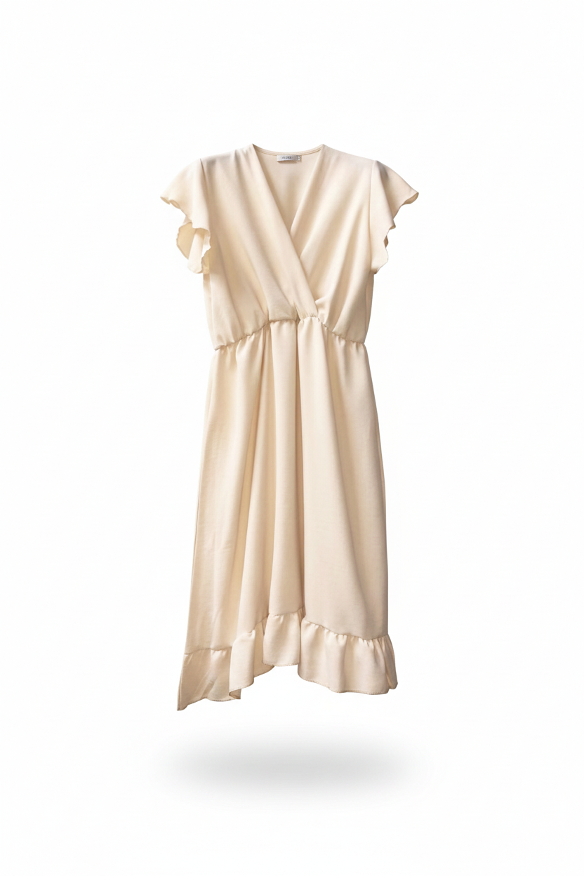 LUCIA Kleid kurz in beige