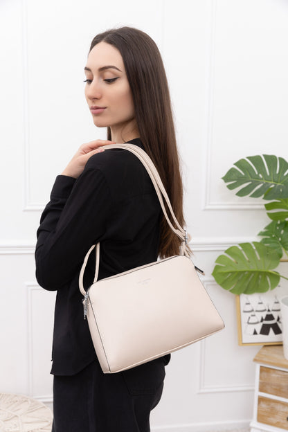 GALLA MIDDLE Handtasche in beige