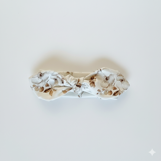 JASMIN Haarband in cremefarbe - Handmade