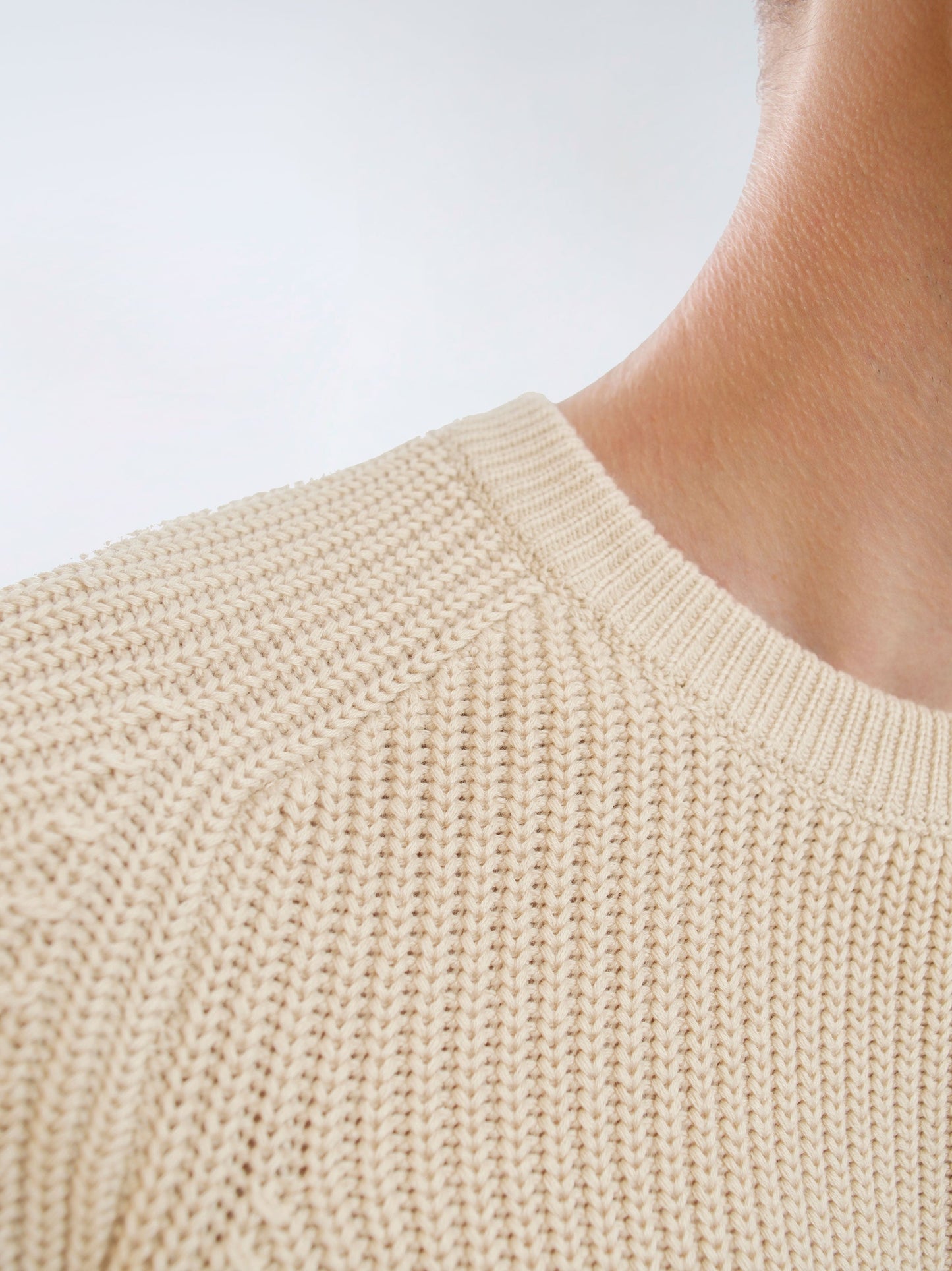 BEIGA Pullover aus schwerem Strick in beige