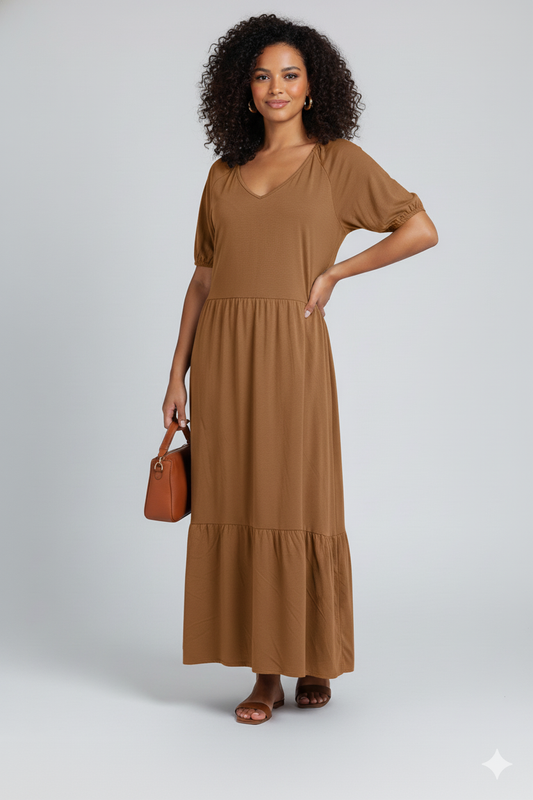 LUNA Lockeres Baumwollkleid in div. Farben