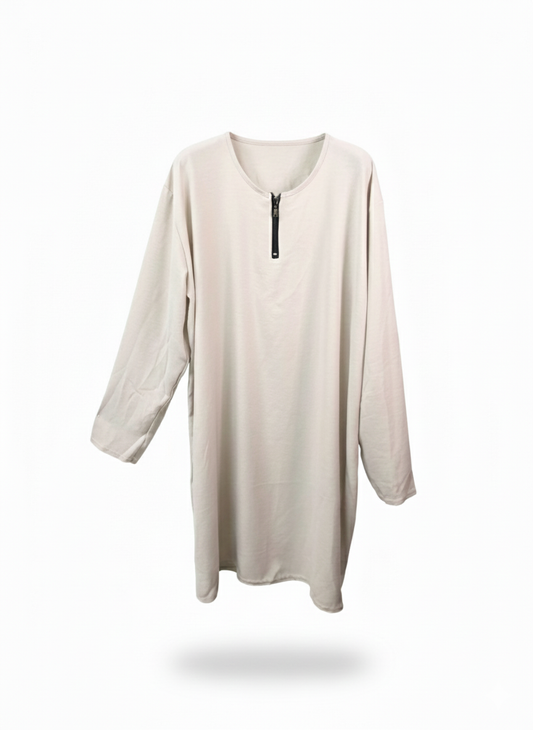 LORA Kleid kurz in beige