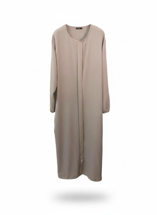 MALIYA Maxi Kleid kurz in beige