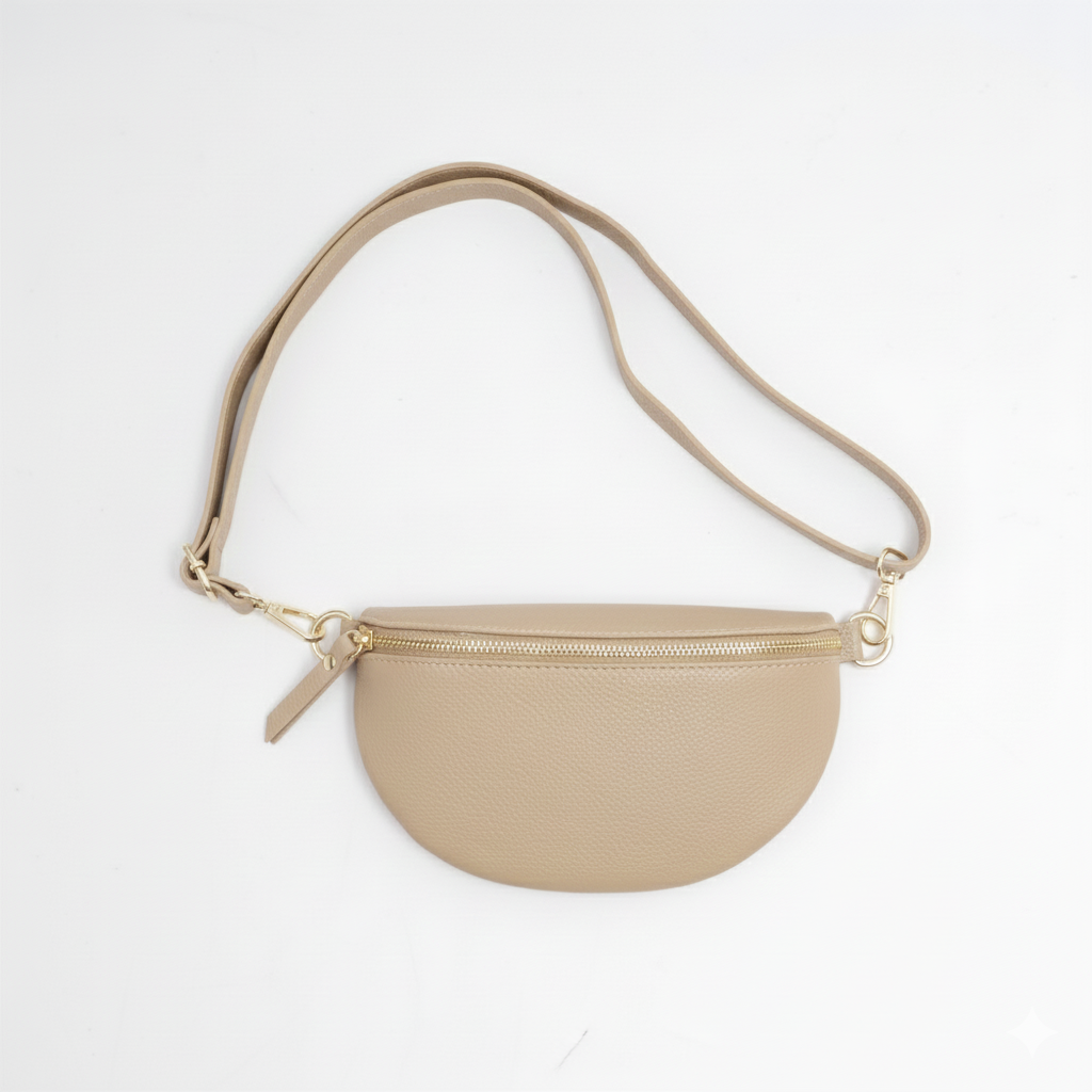 BANANA Seitentasche in taupe