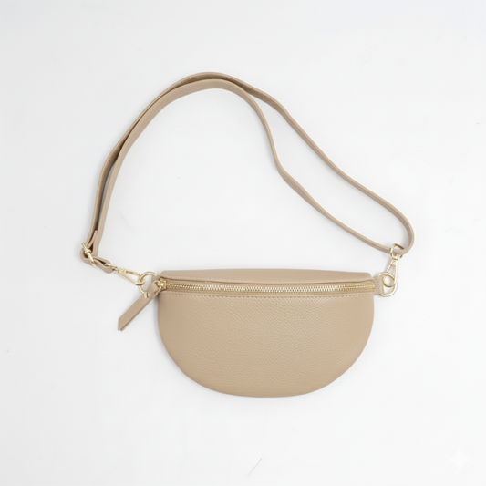 BANANA Seitentasche in taupe